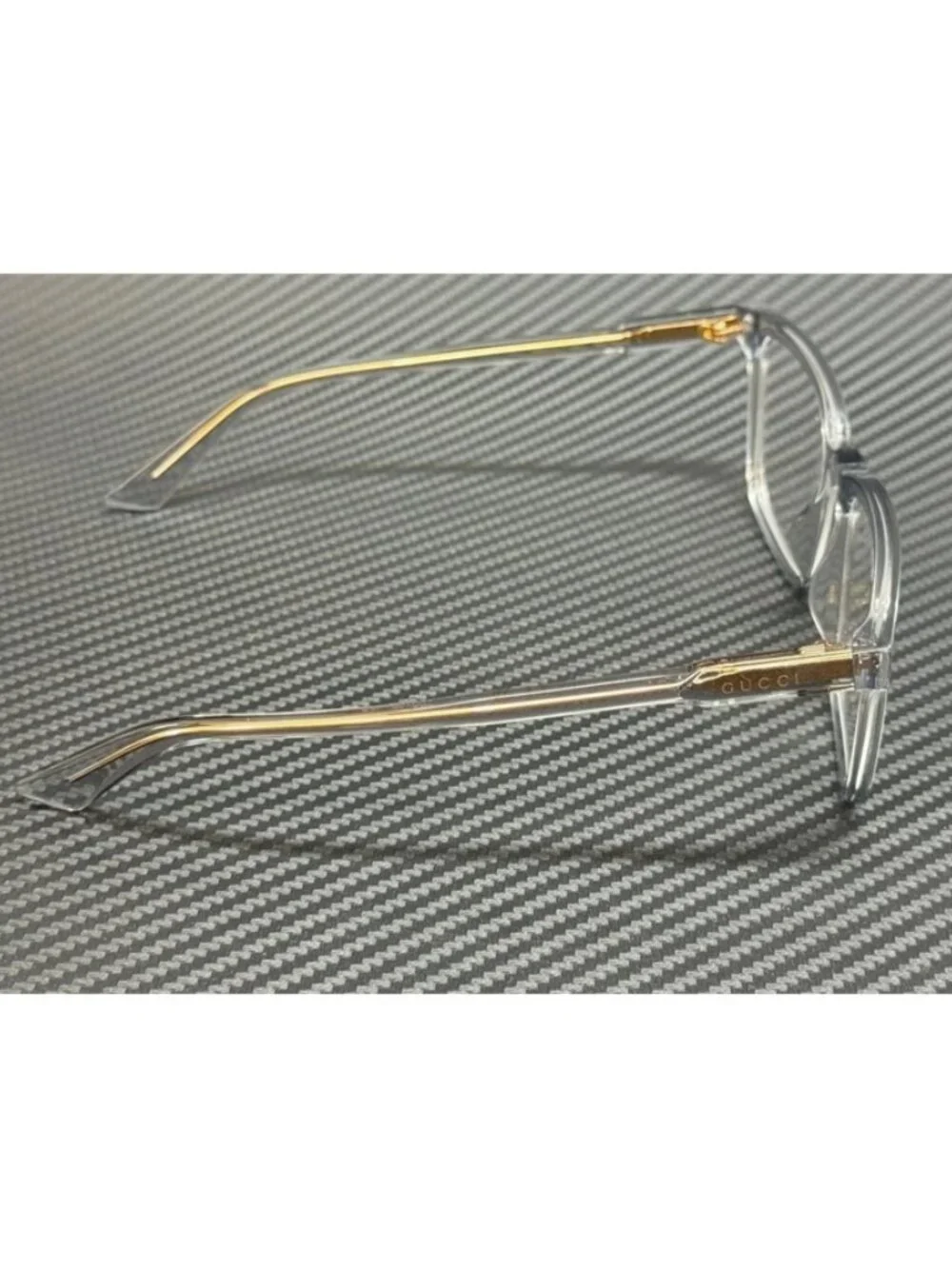 New Gucci Men  Light Blue Transparent Eyeglasses 55-19-145